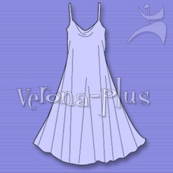 VERONA-PLUS SLIP DRESS