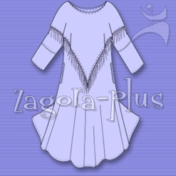 ZAGORA-PLUS SHAWL DRESS