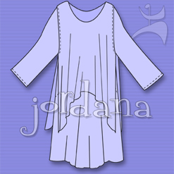 JORDANA DRAPED DRESS