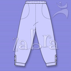 ZABRA BUTTON-CUFF PANTS