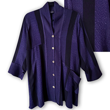 COSIMA-SPECIAL<BR> <B>(AMETHYST TRIPLE-WEAVE STRIPES)</B>